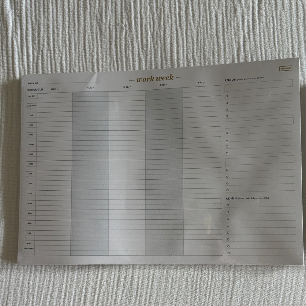Weekly Planner and Notepad Set NWT - Picture 2 of 6